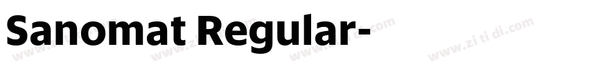 Sanomat Regular字体转换 Sanomat Regular字体转换